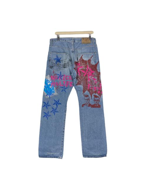 Other Designers Japan Blue - 🌟HR MARKET BLUE BLUE PAINT ART DENIM JEANS