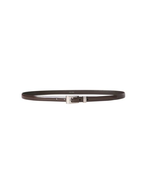 The Row Downtown Leather Belt brown