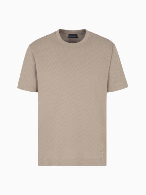 EMPORIO ARMANI JACQUARD JERSEY T-SHIRT