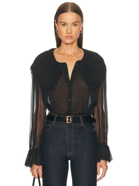 FRAME Tiered Statement Blouse