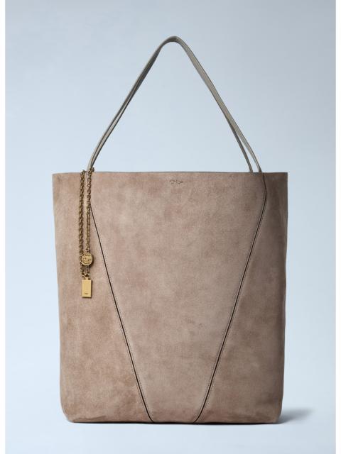 Chloé Chloé Women Large Suede Spin Tote Bag