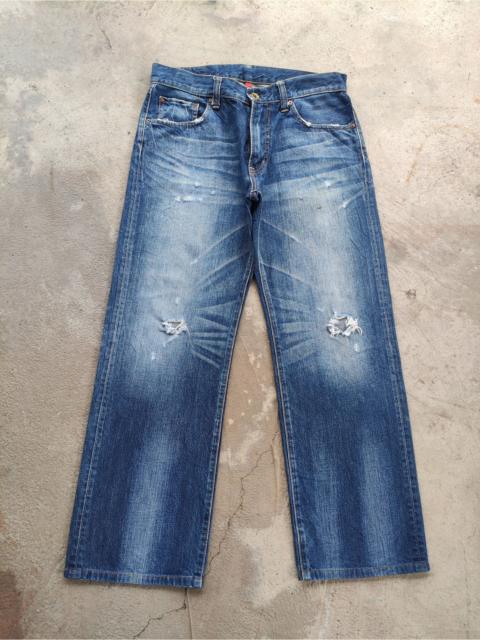 Other Designers Japanese Brand - Vintage Japanese Jean Baggy Distressed Faded Denim