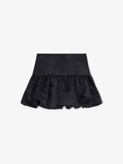 GANNI SKIRT IN BLACK SATIN