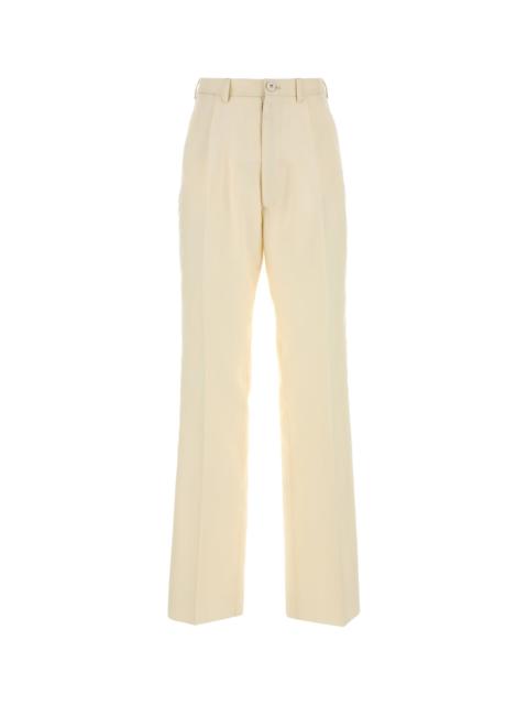 Maison Margiela Cream mohair blend pant