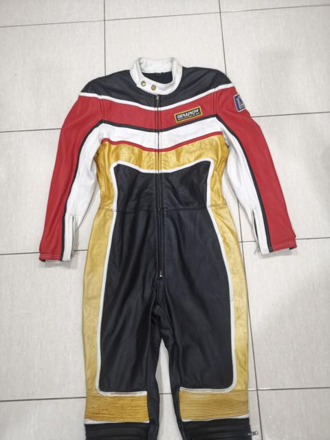 Vintage - Rider Racing Suit Coverall Motor Biker Leather Jacket