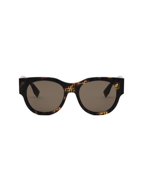 Fe40147i 55e Havana/serigrafato Sunglasses