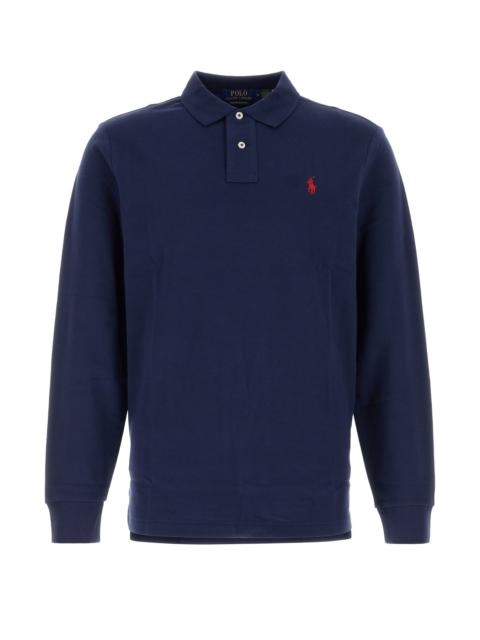 Polo Ralph Lauren Navy blue piquet polo shirt