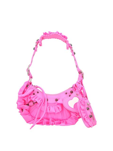 BALENCIAGA Balenciaga Le Cagole Xs Ruffle Shoulder Bag