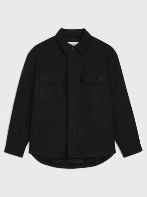 CELINE overshirt IN wool flannel