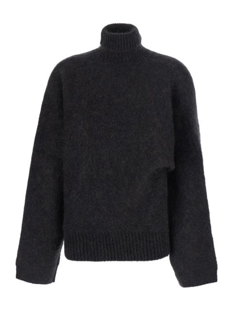 GANNI Ganni Women Brushed Mohair Batwing Turtleneck Multicolor