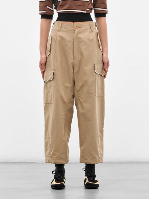 UNDERCOVER Beige Cotton-Linen Cargo Pants