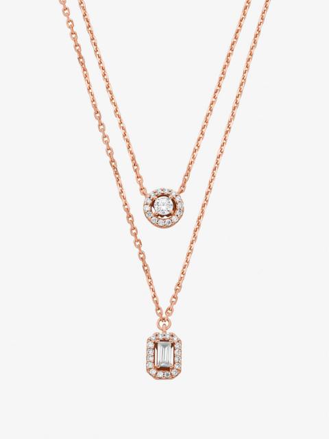 MICHAEL KORS Precious Metal-Plated Double Layered Necklace