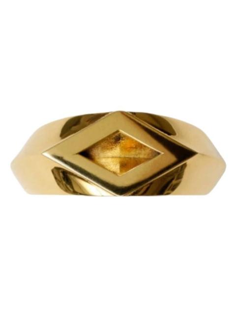 Burberry Burberry Gold Rhombus Shape Hollow Ring