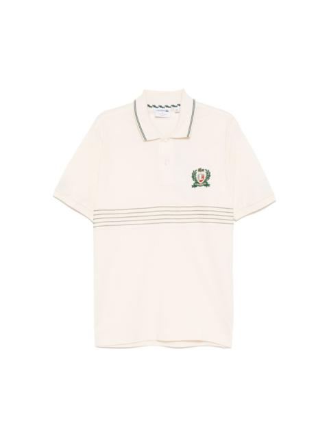 Classic Fit L.12.12 Embroidered Shield polo shirt