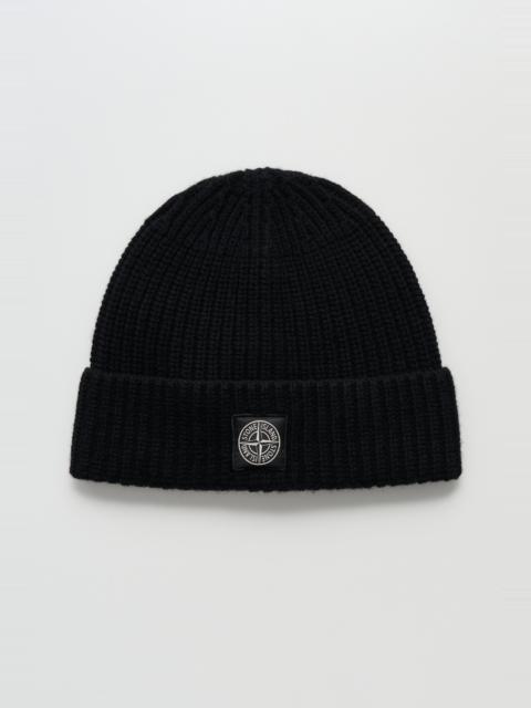 Stone Island STONE ISLAND KNITTED BEANIE BLACK