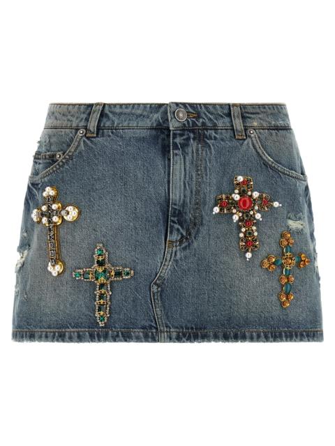 Dolce & Gabbana Dolce&Gabbana Women Embroidery Skirt