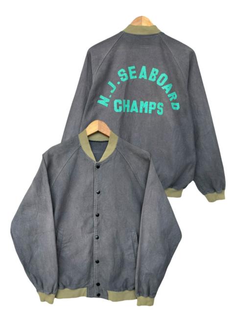 Other Designers Vintage 80s New Jersey Seaboard Champs Varsity Bomber Jacket
