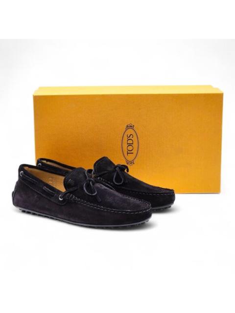 Tod's Tod's City Gommino Driving Men's Suede Loafers Black UK 5.5 US 7 - NWB $695