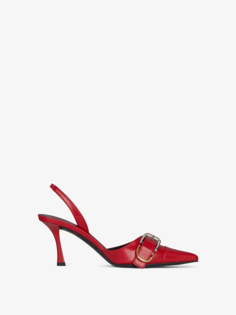 VOYOU SLINGBACKS IN LEATHER