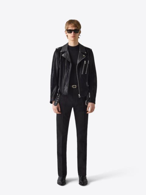 BLK DNM LEATHER JACKET 15 BLACK FUR