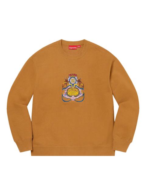 Supreme Supreme Crest Crewneck 'Dark Mustard'