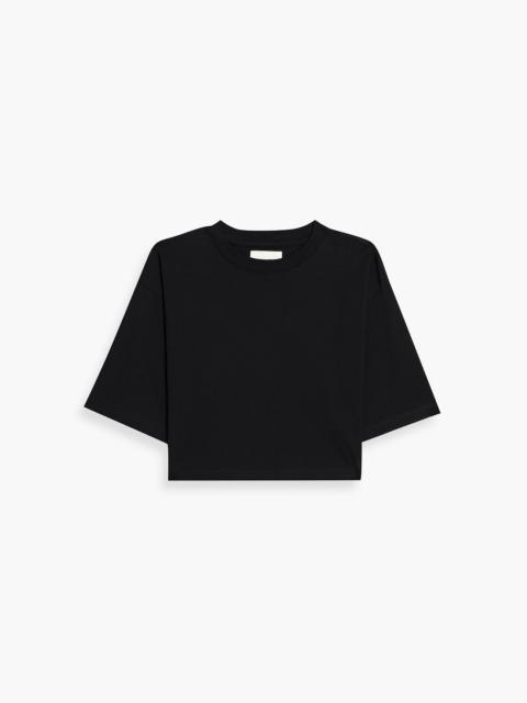 Loulou de Saison Gupo cropped Pima cotton-jersey T-shirt