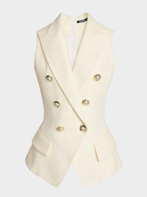 Fitted 6-Button Tailored Top
