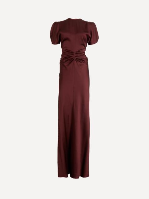 Victoria Beckham Gathered Waist Midi Dress