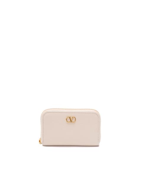 Valentino `Vlogo Signature` Mini Zip Around Wallet