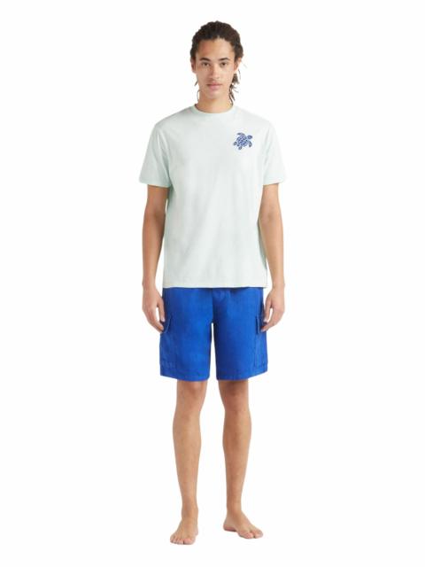Vilebrequin Vilebrequin Men's Embroidered Turtle Cotton T-Shirt in Pacific at Nordstrom