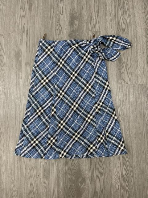 Burberry Burberry Blue Check Skirt