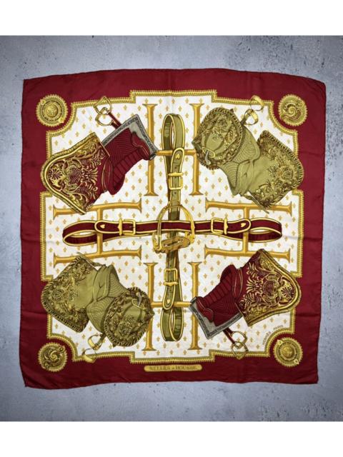 Hermès Vintage Hermes Silk Scarf Selles a Housse Carre 90 Rare 80s