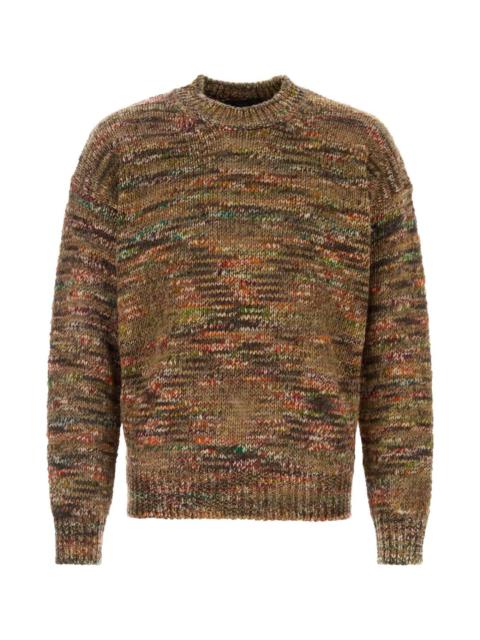 Alanui Multicolor Acetate Blend Grunge Beat Sweater