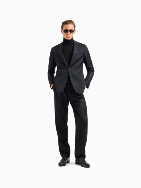 GIORGIO ARMANI Single-breasted Soho line suit in virgin wool