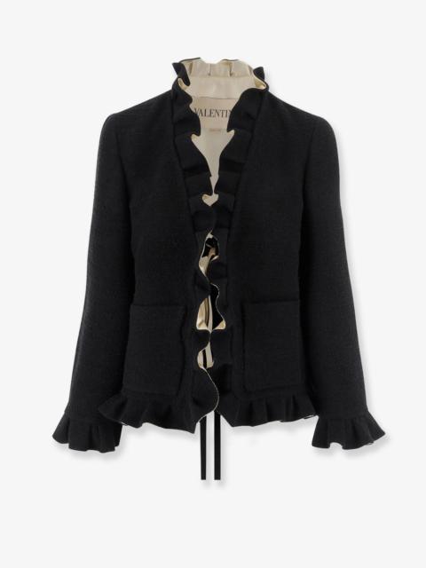 Valentino Silk Blazer With Frontal Knot