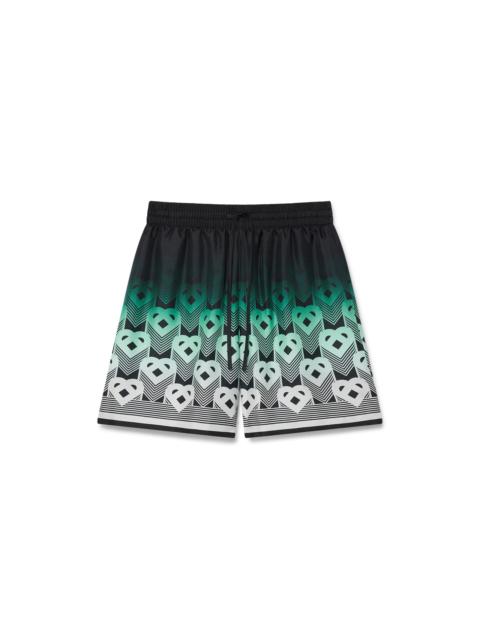 CASABLANCA Gradient Monogram Silk Shorts | Casablanca Paris