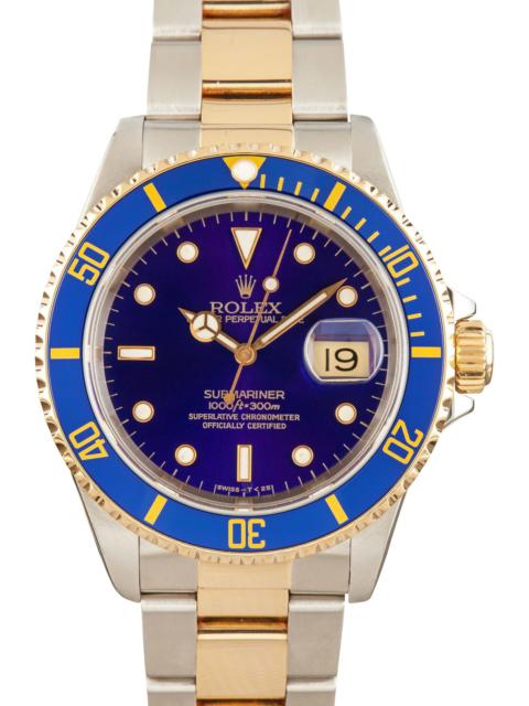Men's Rolex Submariner 16613 Two Tone