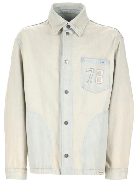 Golden Goose Golden Goose Men Giacca In Denim Con Tasca Ricamata
