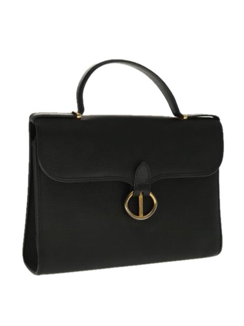 Dior DIOR Hand Bag Leather Black Gold
