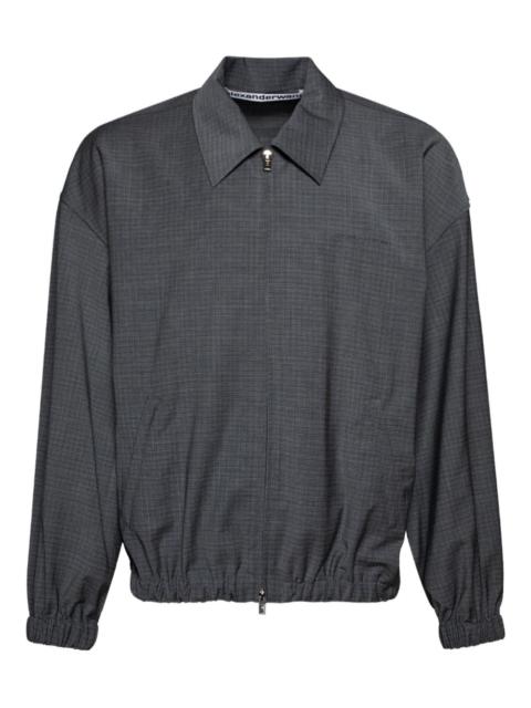 Alexander Wang checked zip-up bomber jacket