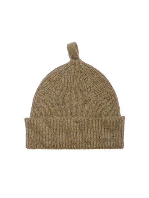 MARGARET HOWELL MHL Simple Ribbed Beanie British Wool Olive