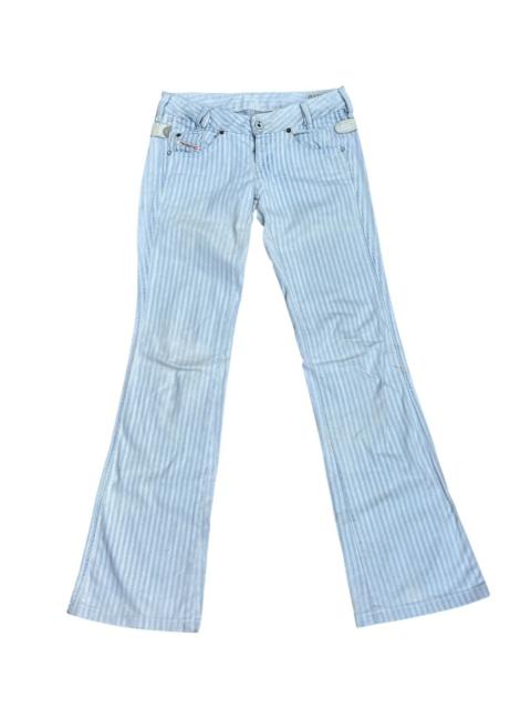 Diesel DIESEL Striped Flare Jeans Y2K Aesthetic W26