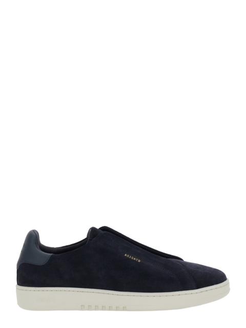 Axel Arigato Axel Arigato Men 'Dice' Blue Low Top Laceless Sneakers With Logo Lettering On The Side In Suede Man