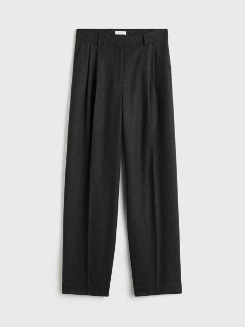 TOTEME Double-pleat winter trousers charcoal