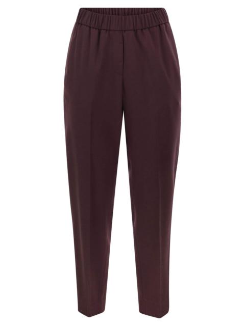 PESERICO Peserico Women Virgin Wool Trousers With Elasticated Waistband
