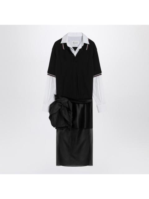 Maison Margiela Maison Margiela Black Decortique Dress With Floral Detail Women