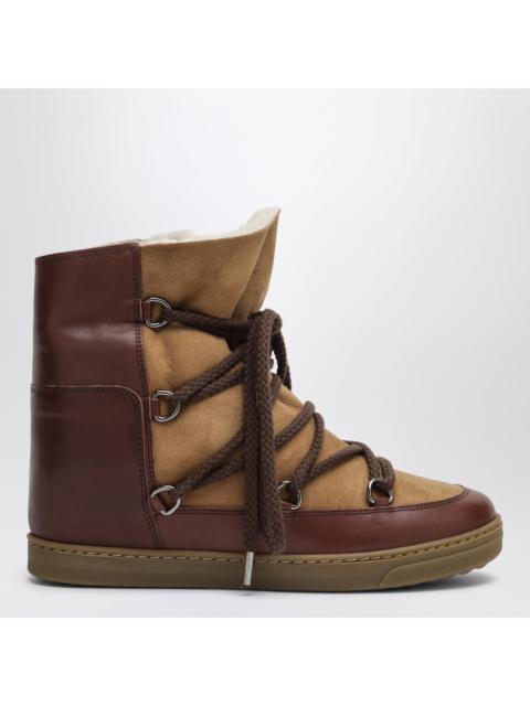 Isabel Marant Isabel Marant Brown Suede Ankle Boots With Leather Inserts Women
