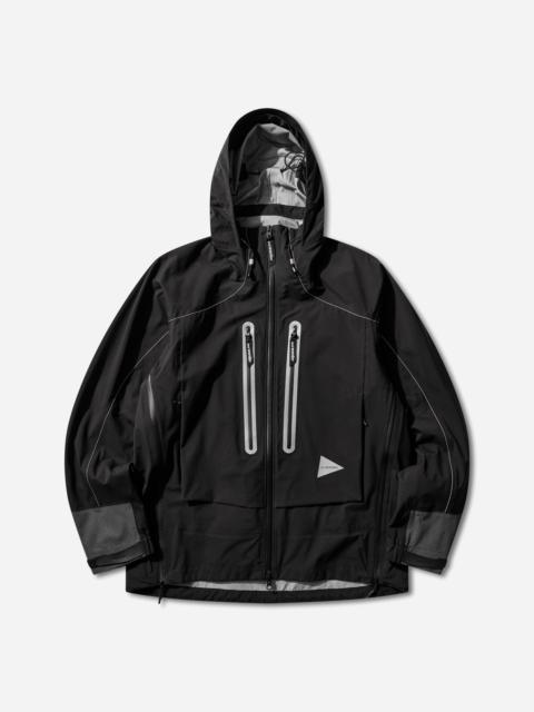 and Wander Men's PERTEX SHIELD Rain Jacket Black