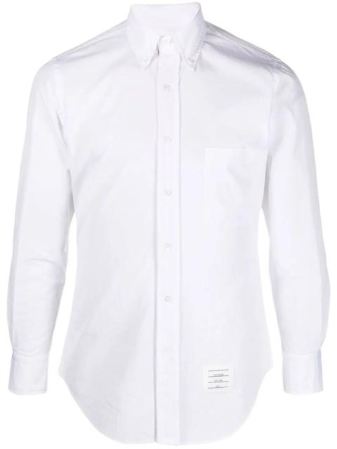 Thom Browne Classic L/S Bd Pc Shirt W/ Cf Gg Placket In Solid Poplin