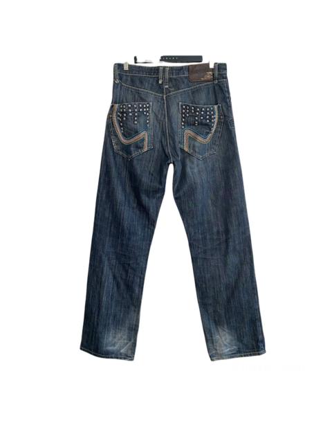 Other Designers Akademiks × Japanese Brand - Akademiks Distressed Jeans Studded Multicolour